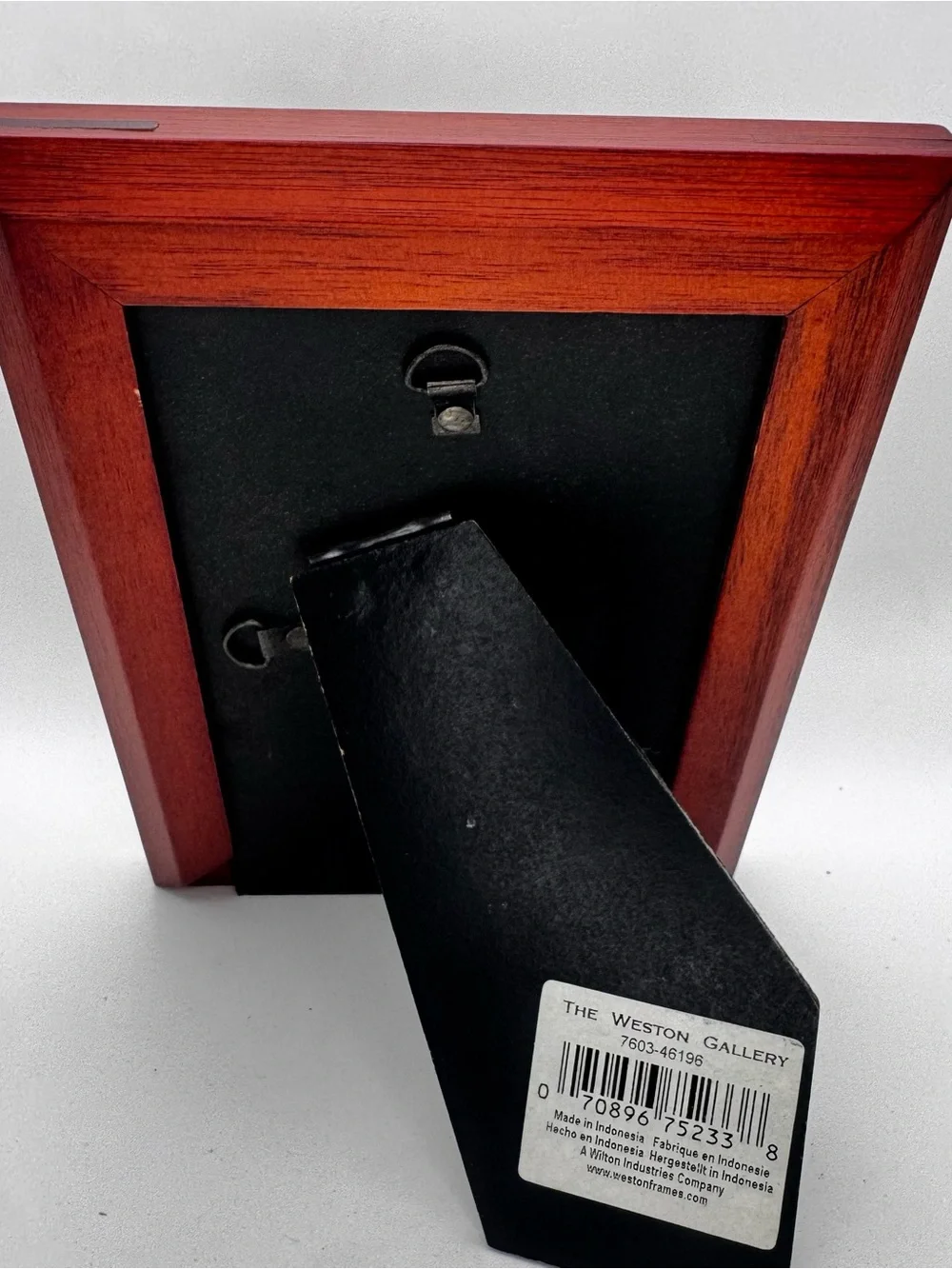 Classic Wooden Picture Frame with Black Inner Trim - Brown
